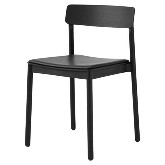 Betty Chair TK3 with Black Aniline Leather by Thau & Kallio for &tradition