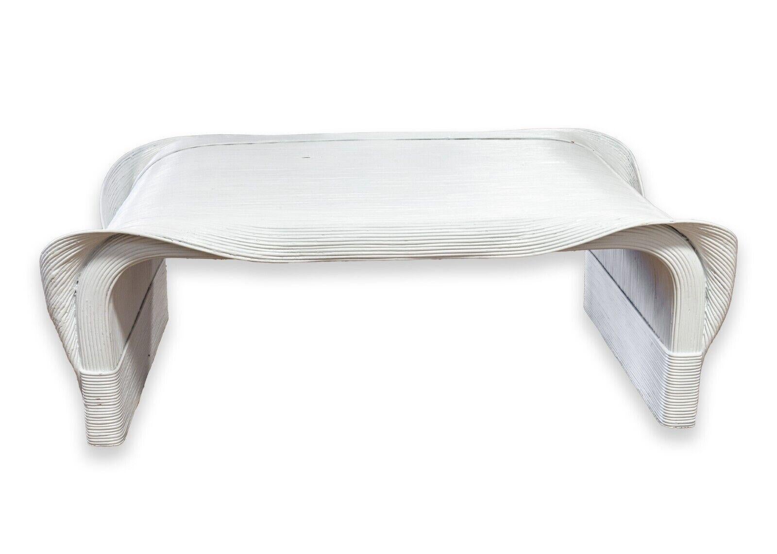 Wood Betty Cobonpue Split Reed Sculptura Coffee Table Contemporary Post Modern