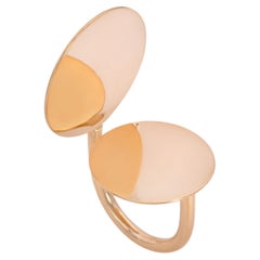 Anillo minimalista de Betty Cooke en oro amarillo de 14 quilates, hacia 1985