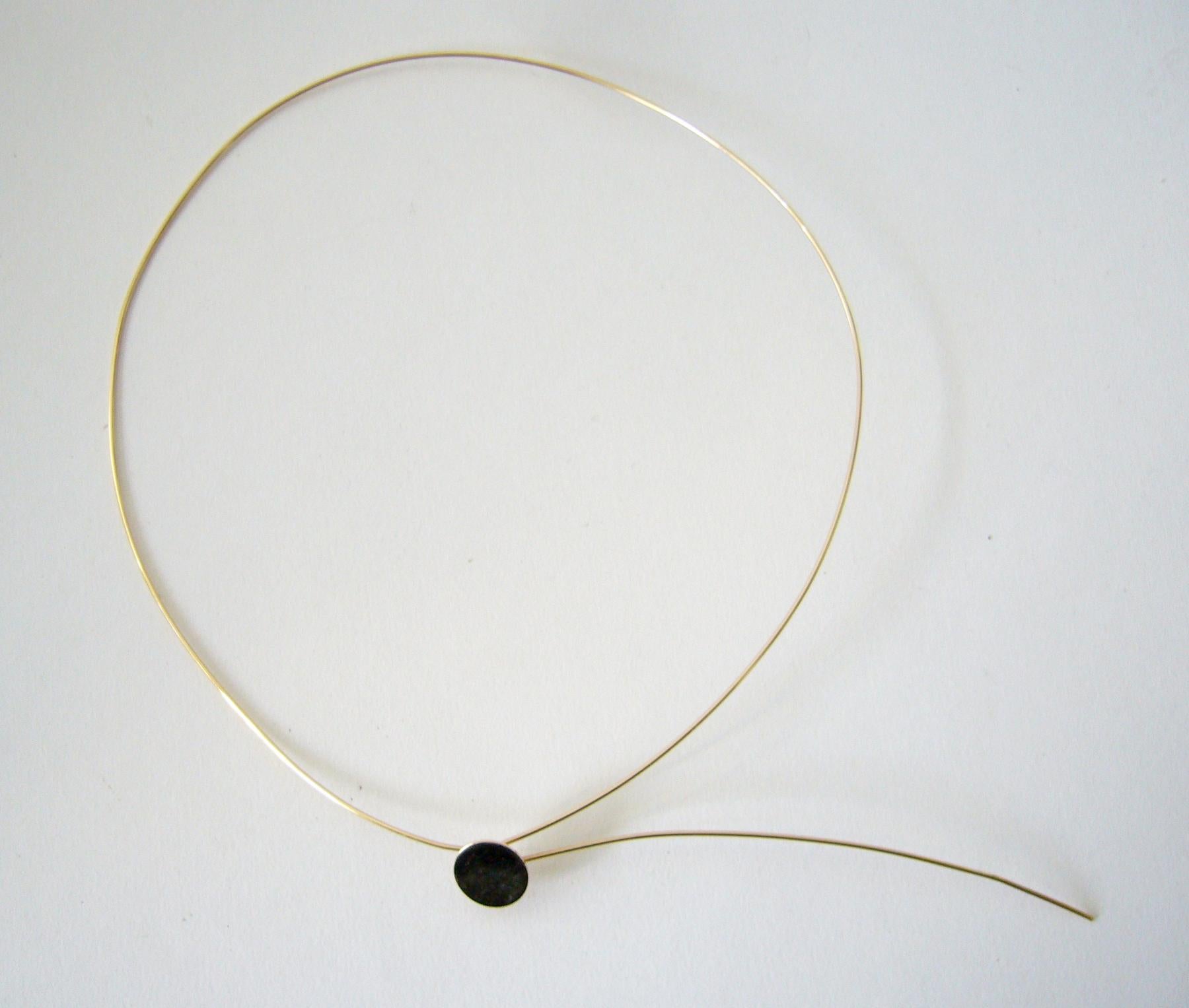 Betty Cooke Gold American Modernist Dot Halskette im Zustand „Gut“ in Palm Springs, CA