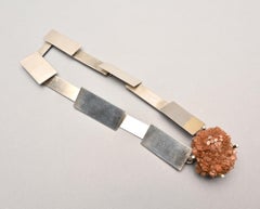 Betty Cooke Sterling Necklace with Geode Crystal Ball