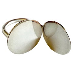 Betty Cooke Sterling Silber Gegenüberliegende Kreise Ring