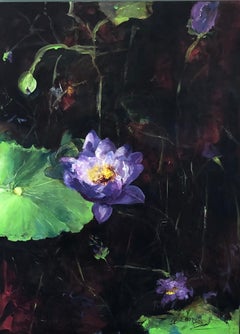 A Beauty From the Depths, Abstract Acrylic Landscape, 36x24 inches