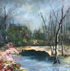 Azaleas and Lake