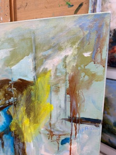 Bird in Flight, Abstract Expressionist Acrylic on Canvas, 24x24