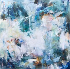 Breathe, Calming Abstract Painting, Acrylic on Canvas, 48x48