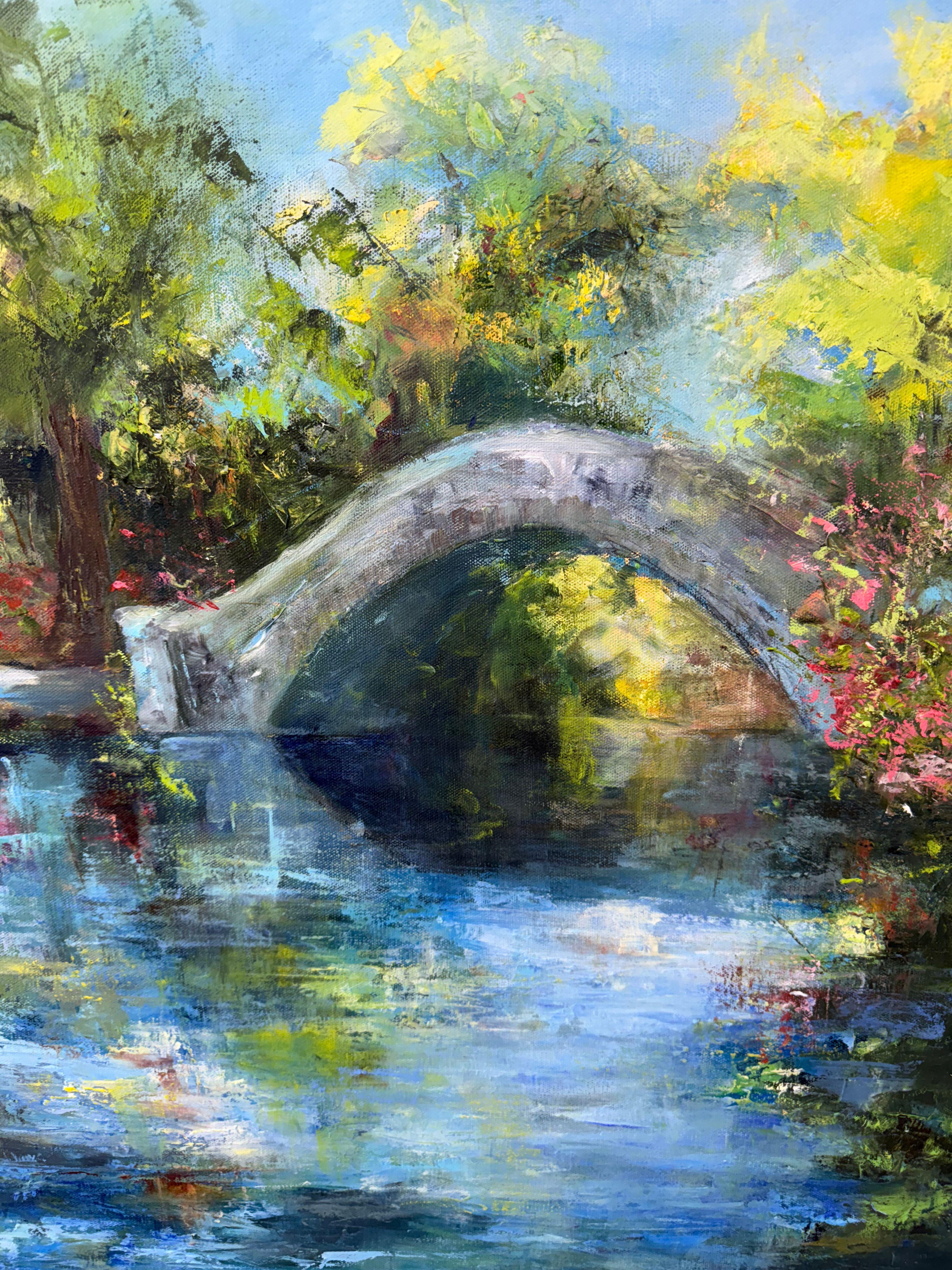 City Park Bridge - Painting by Betty Efferson