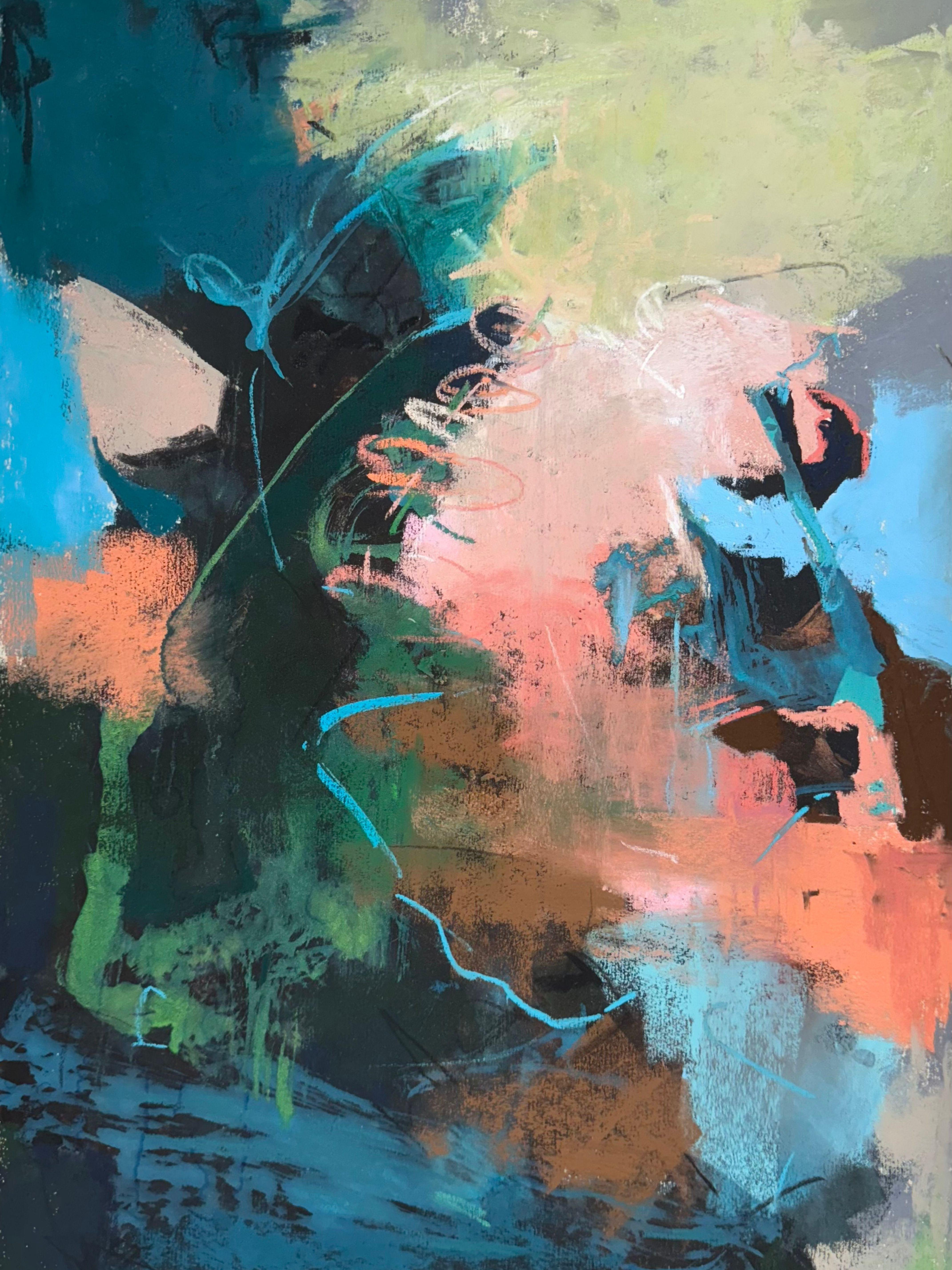 I intuitively paint each of my paintings based on my mood of the day or at that moment. I never know what I am going to create until I see the end result. Sometimes it is a colorful, jumbled mess. Or, I create bright and vibrant landscapes full of