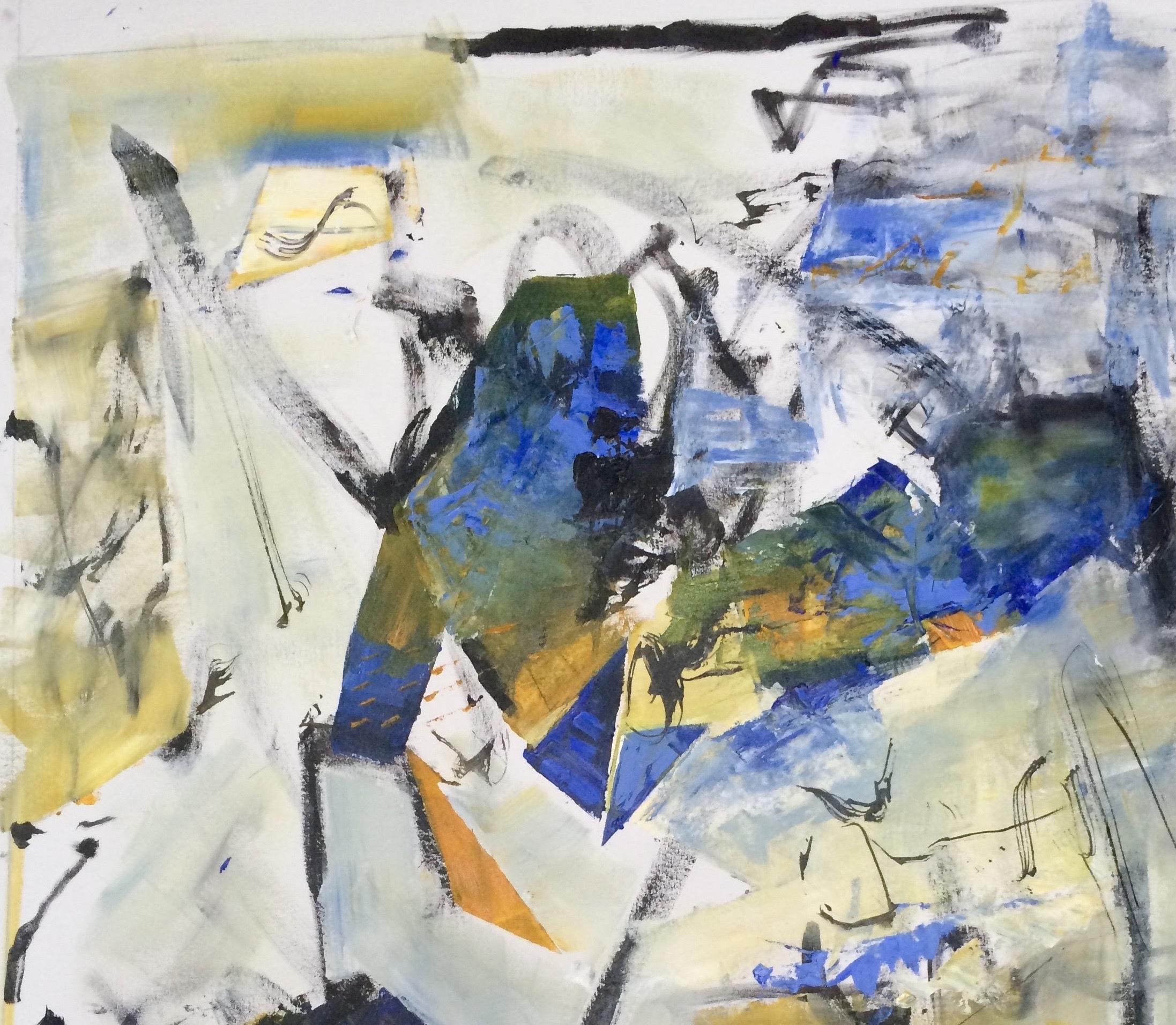 Flutter, Abstract Painting, Acrylic on Canvas, 45x48 in