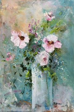 Fresh From The Garden, Acrylic Painting, Abstract Style, 24x36 Inches