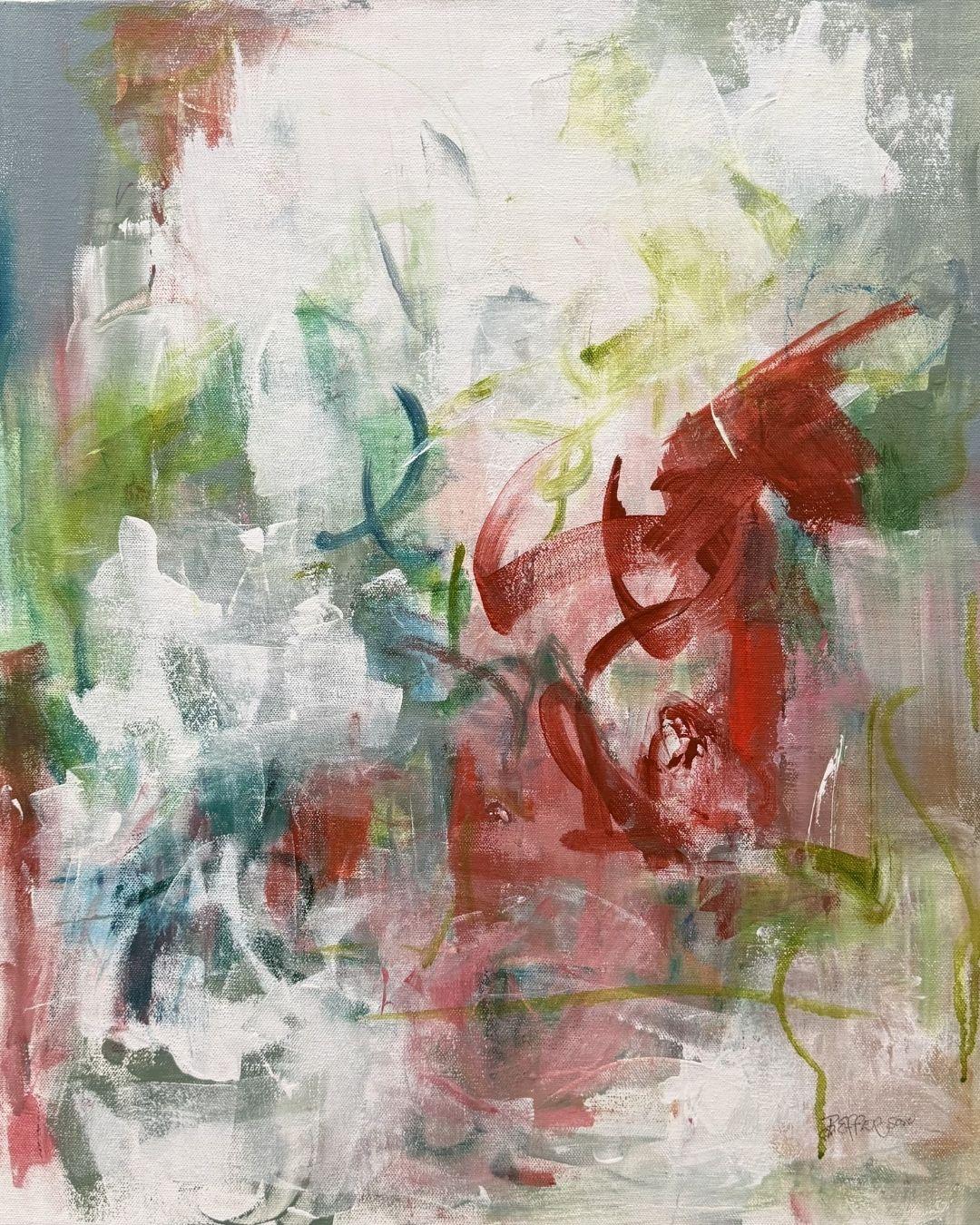 Pottery Glaze I, Abstract Painting, Colorful Acrylic, 24x20 Inches
