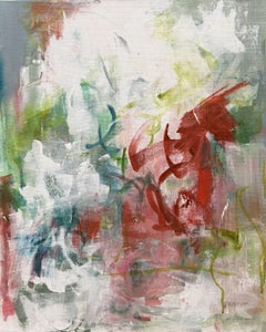 Pottery Glaze I, peinture abstraite, acrylique colorée, 24x20 Inches