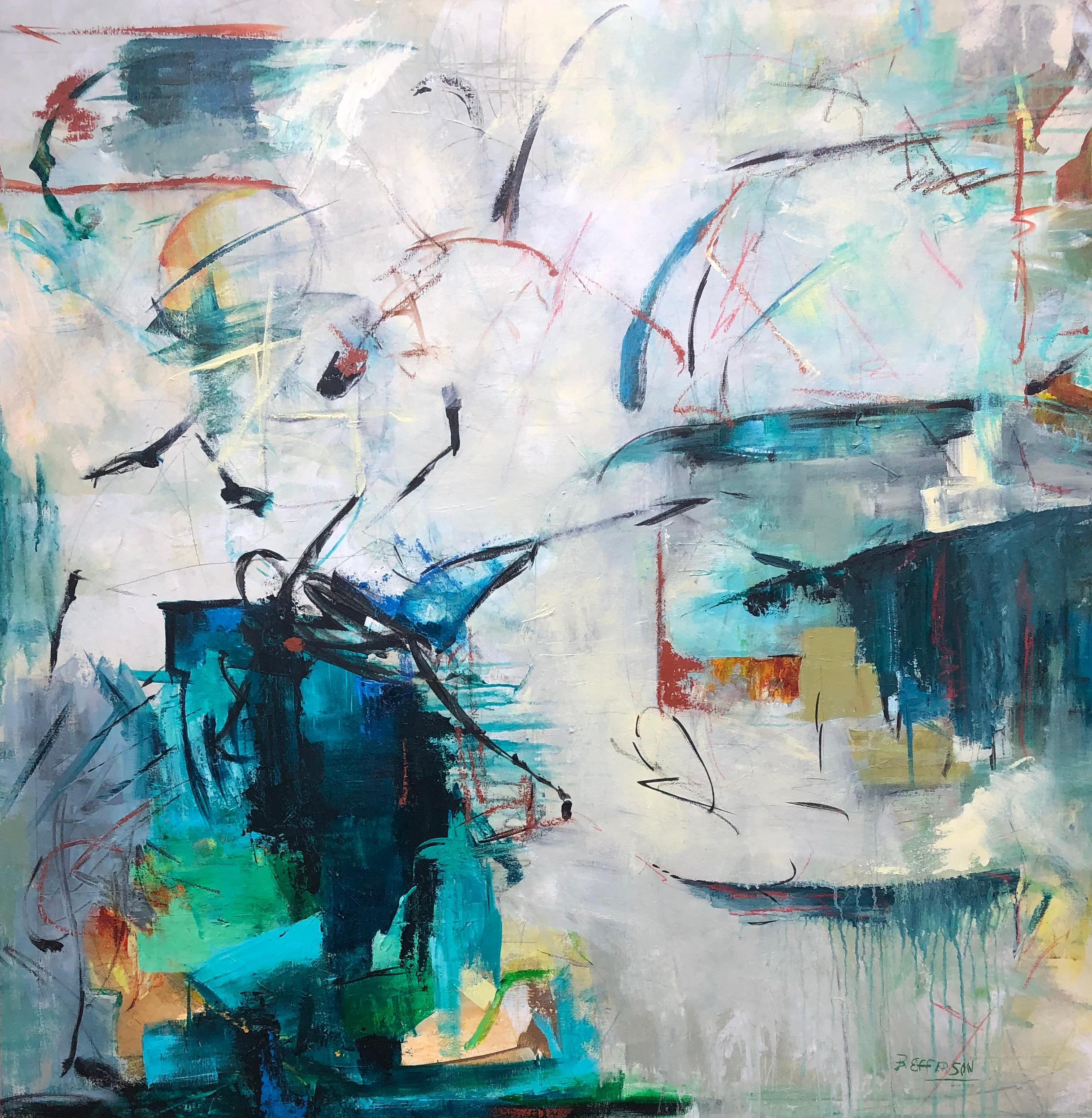 Abstract Painting di Betty Efferson - Stella cadente