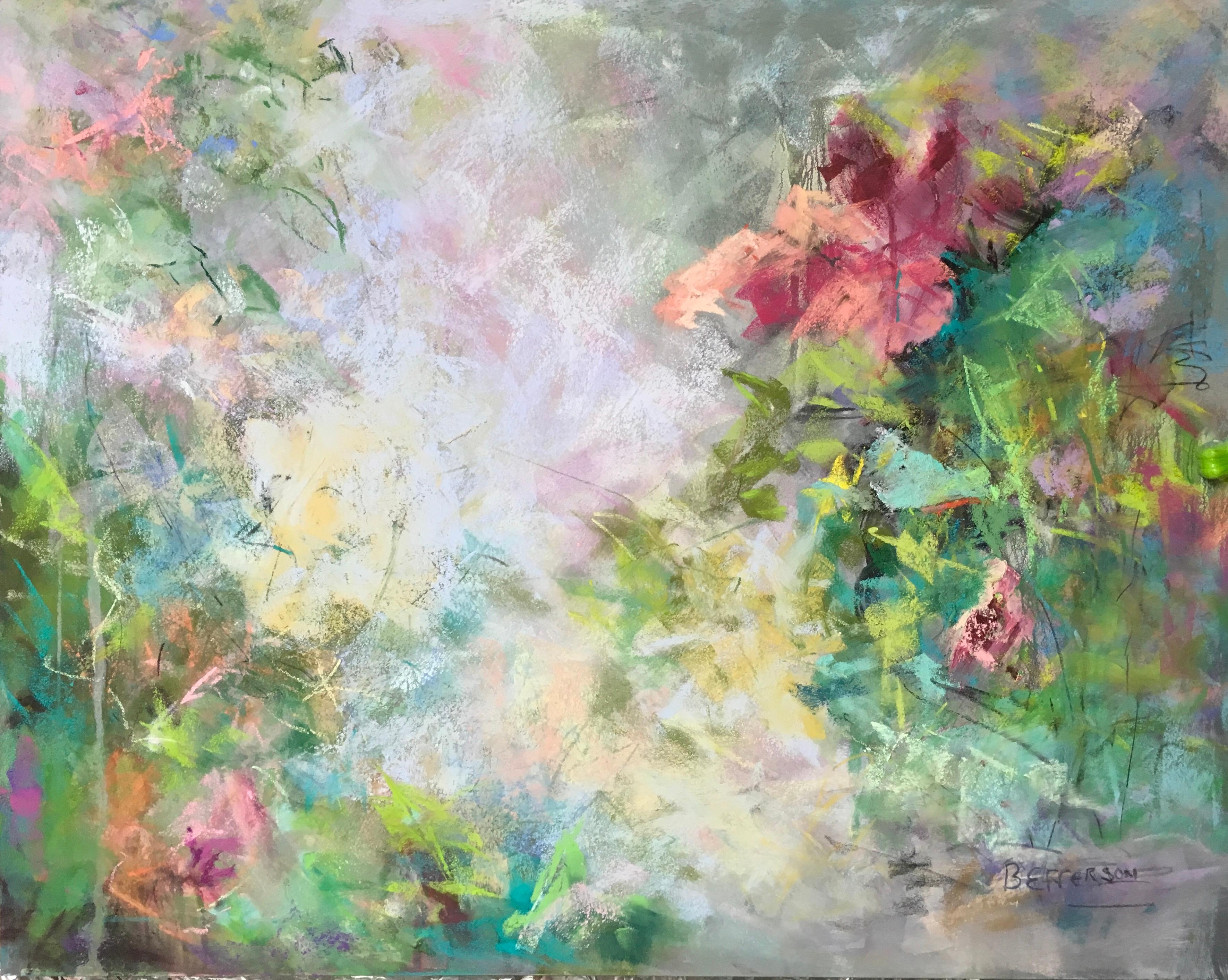 Spring Fling, Pastel Painting on Archival Paper, Framed, 19x22 Inches
