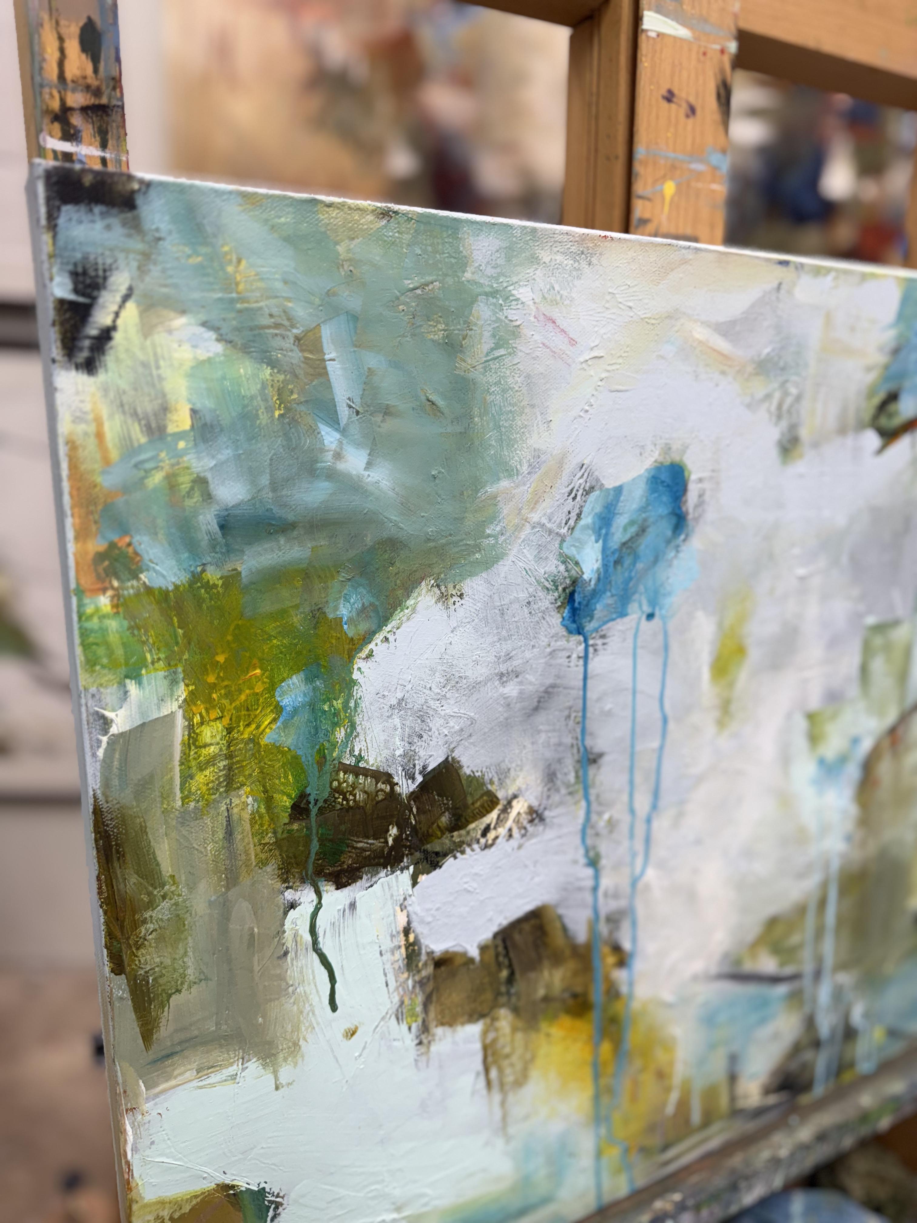 Pomeriggio di tempesta - Abstract Painting Grigio di Betty Efferson