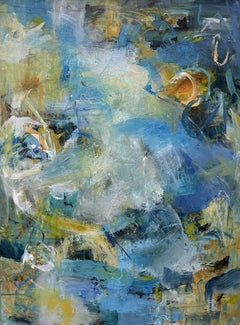 Travel Thru, Acrylic Painting on Canvas, Abstract Impressionist, 30x40