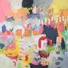 Hills & Valleys - Fun, Warm, Colorful, Vibrant Abstract Painting - Betty Franks