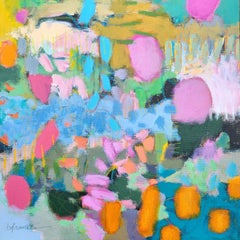 "La primavera ai miei piedi" - Pittura acrilica astratta felice e luminosa - Betty Franks