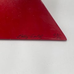 Betty Gold Escultura geométrica abstracta de metal firmada y numerada