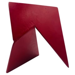 Betty Gold Escultura geométrica abstracta de metal firmada y numerada