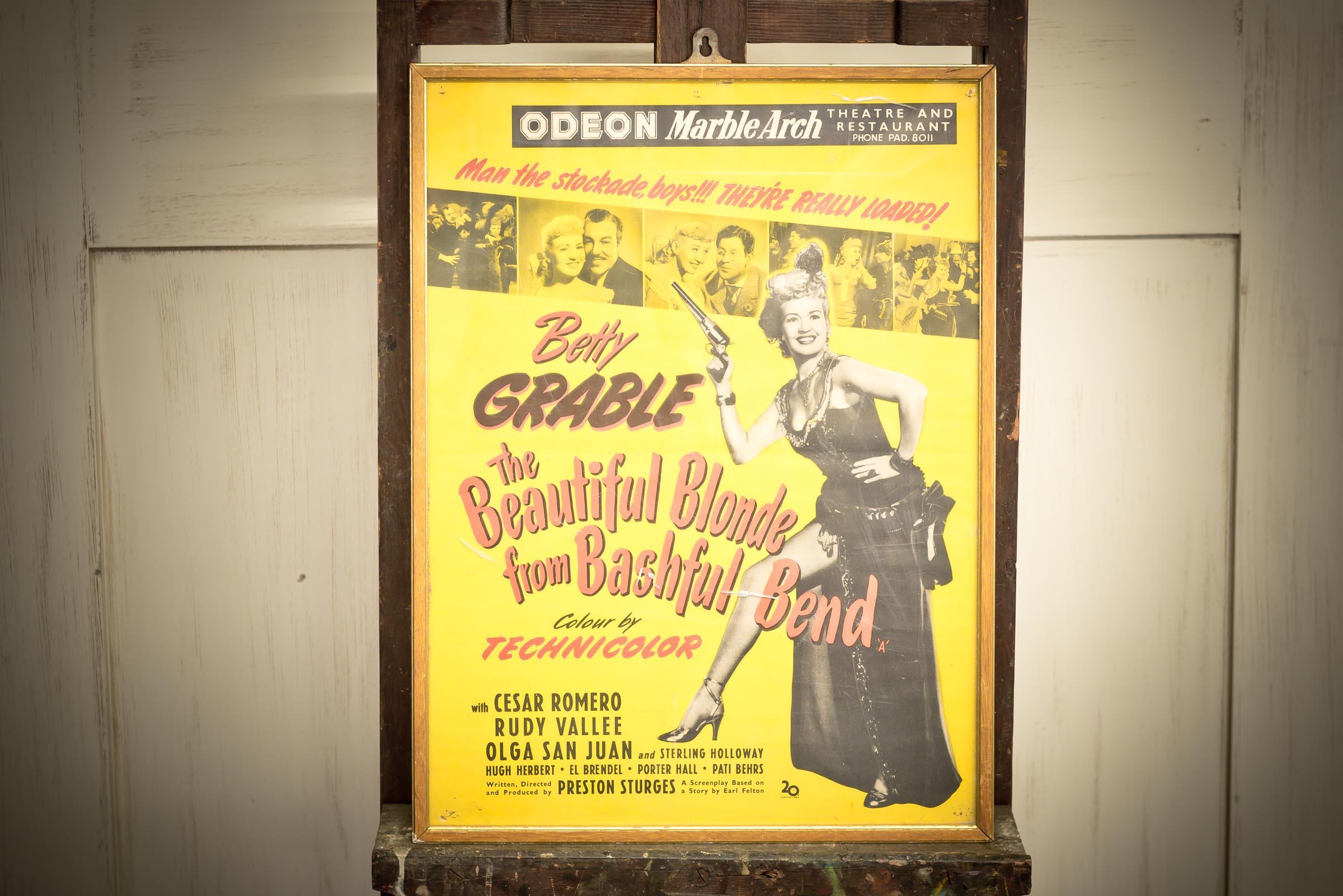Original poster from Marble Arch London Odeon cinema, for the 1949 film 