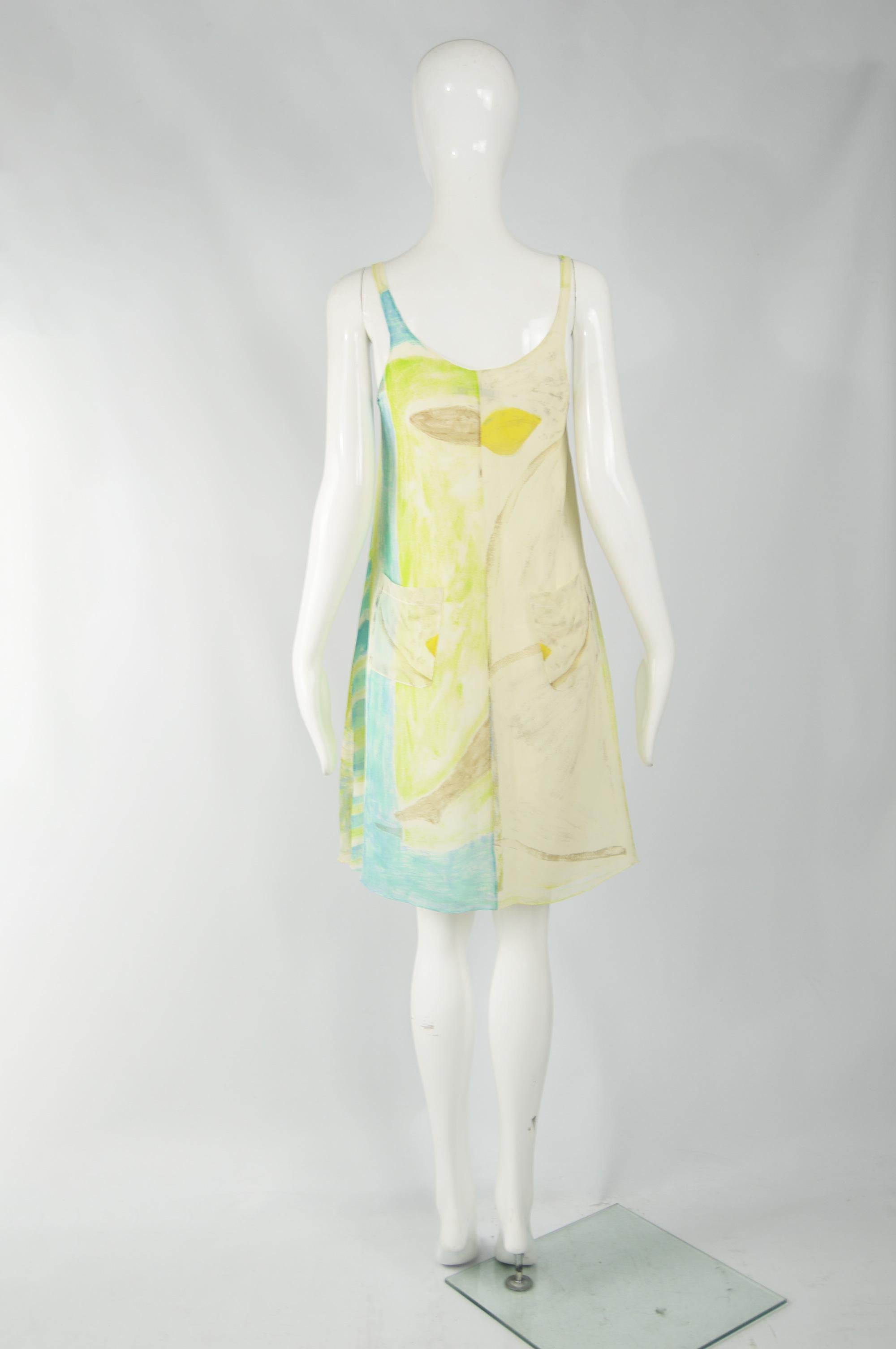 Betty Jackson Vintage Seiden-Shiftkleid im Angebot 2