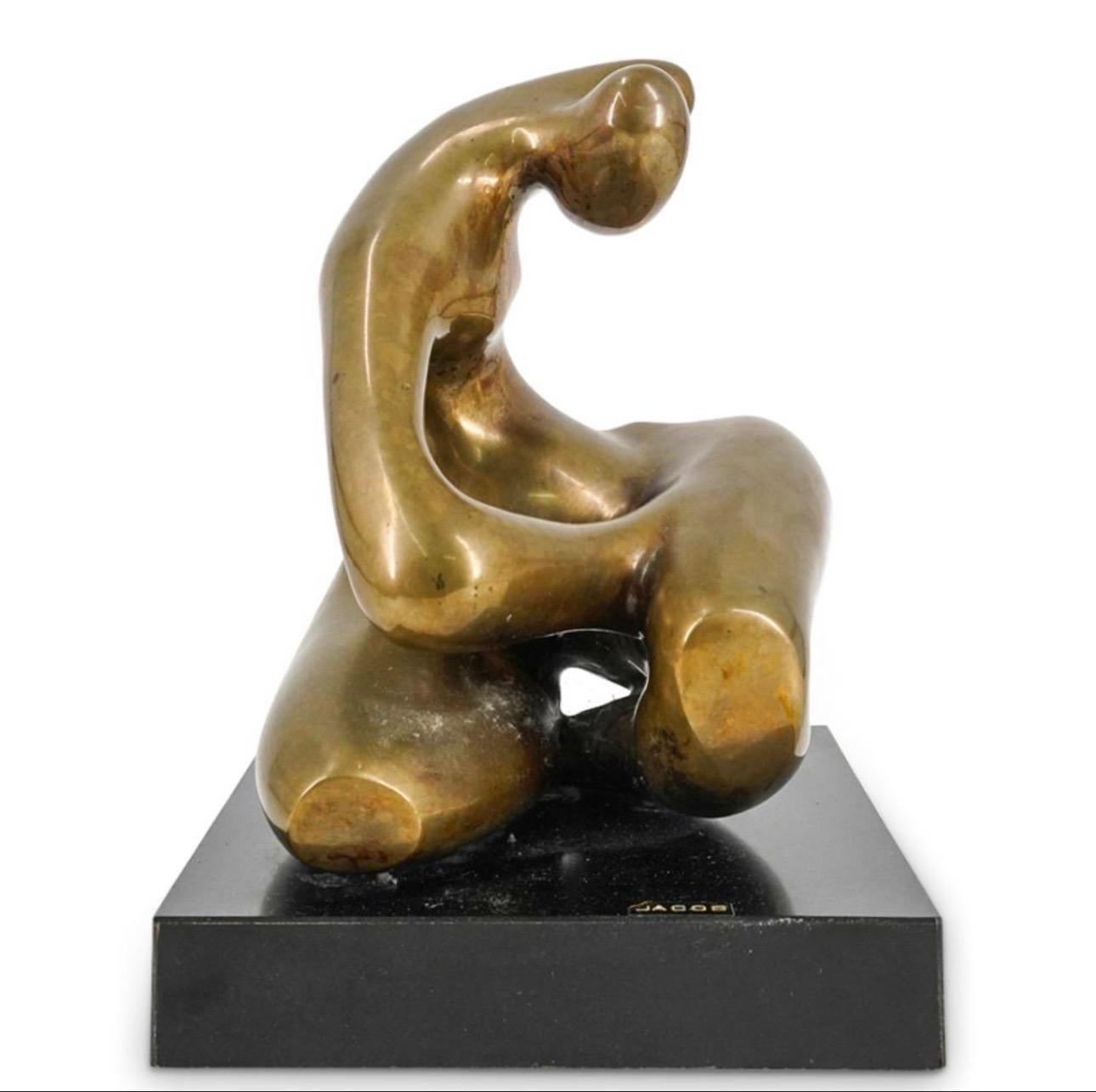 Moderne Bronzefigur aus Bronze (Amerikanische Moderne), Sculpture, von Betty Jacob