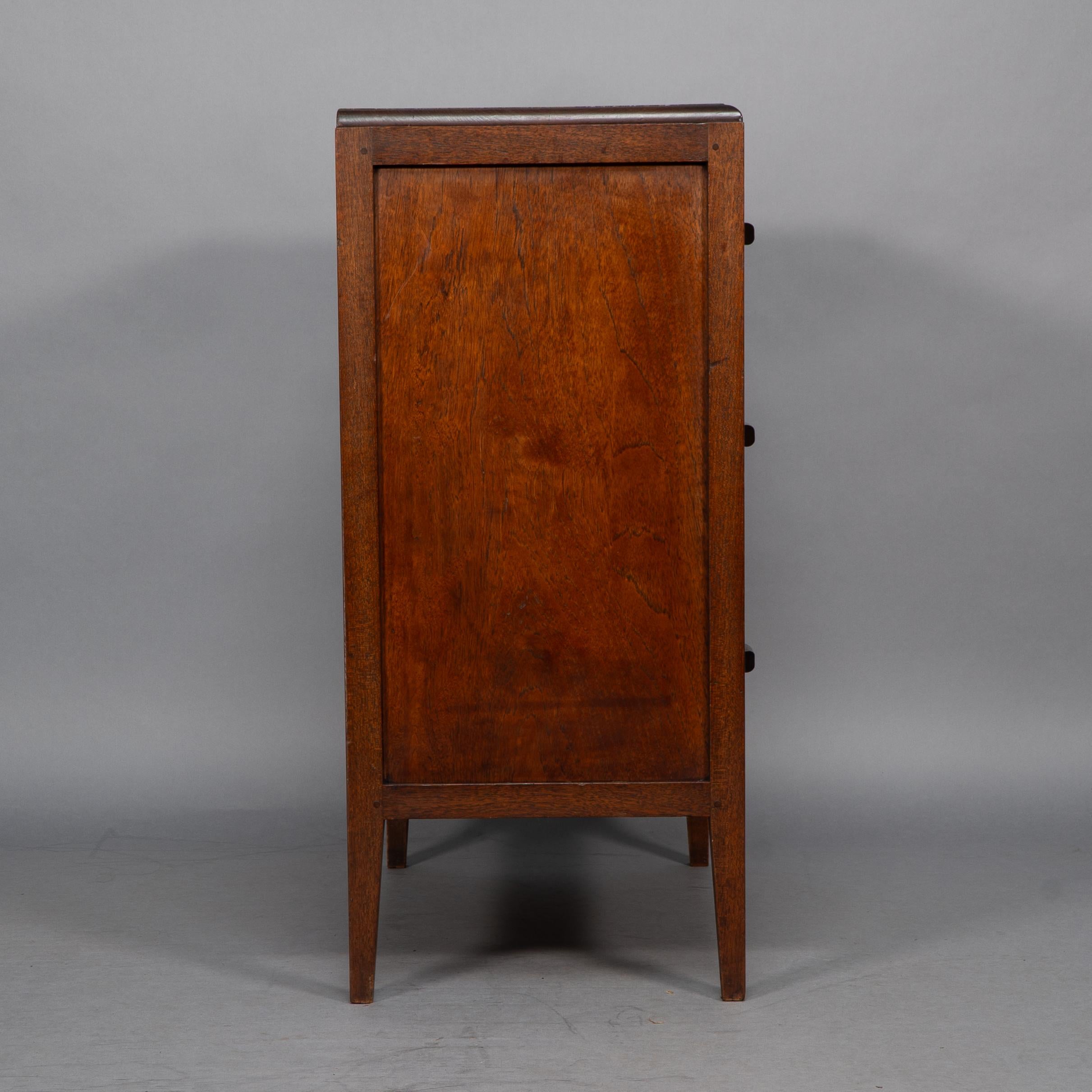 Betty Joel Attri Arts & Crafts Oak Tallboy and Matching Petite Chest of Drawers For Sale 4
