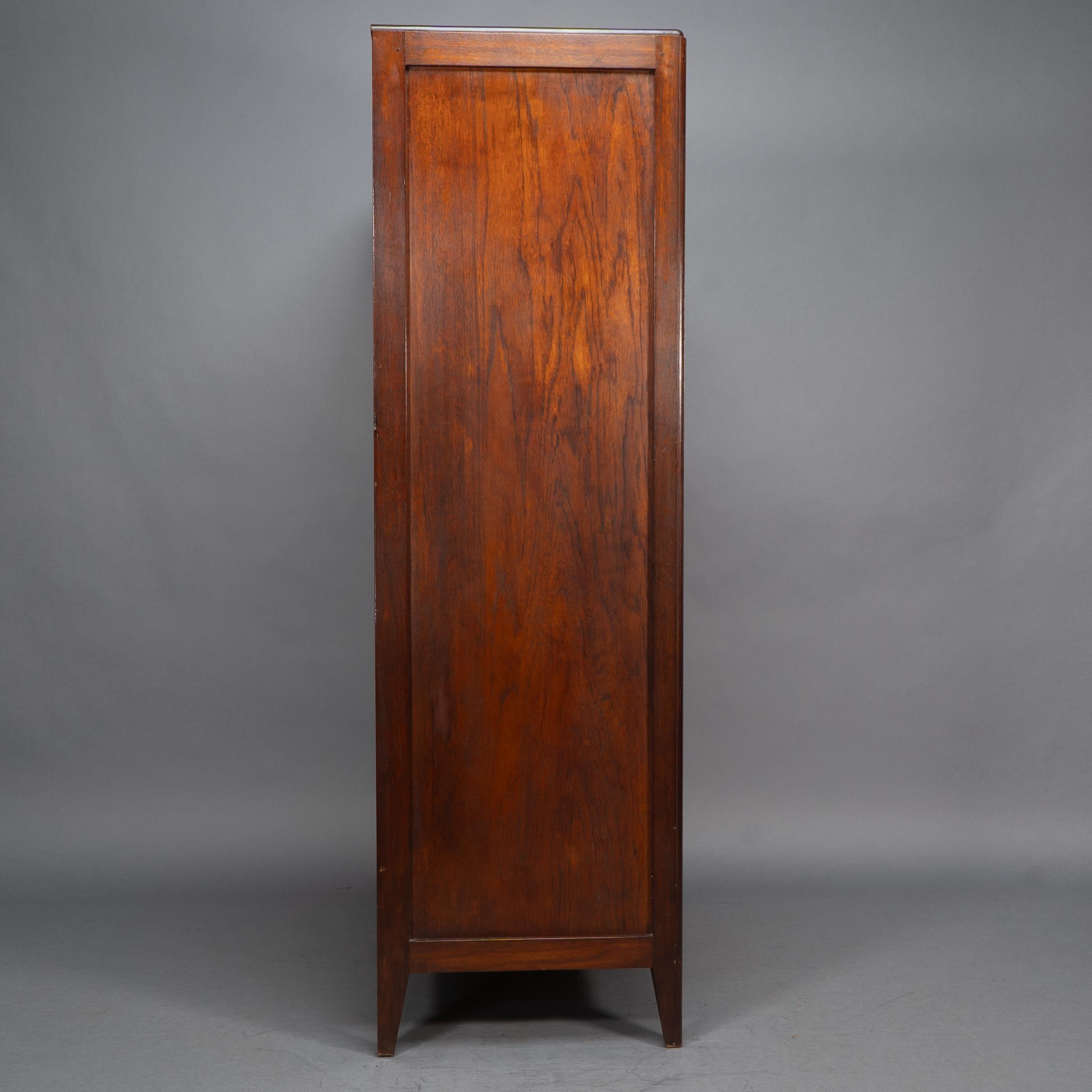 Arts and Crafts Betty Joel Attri Arts & Crafts Oak Tallboy and Matching Petite Chest of Drawers For Sale