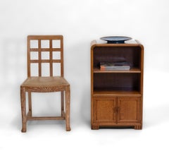 Betty Joel Armario Auxiliar de Roble Sedoso para Token Works 1930s Art Decó