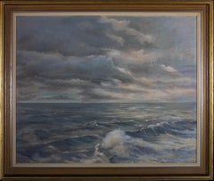 Betty Knight - 20th Century Oil, Sunset Seascape
