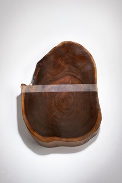 Abstract Minimal Wood Sculpture: 'Striptease'
