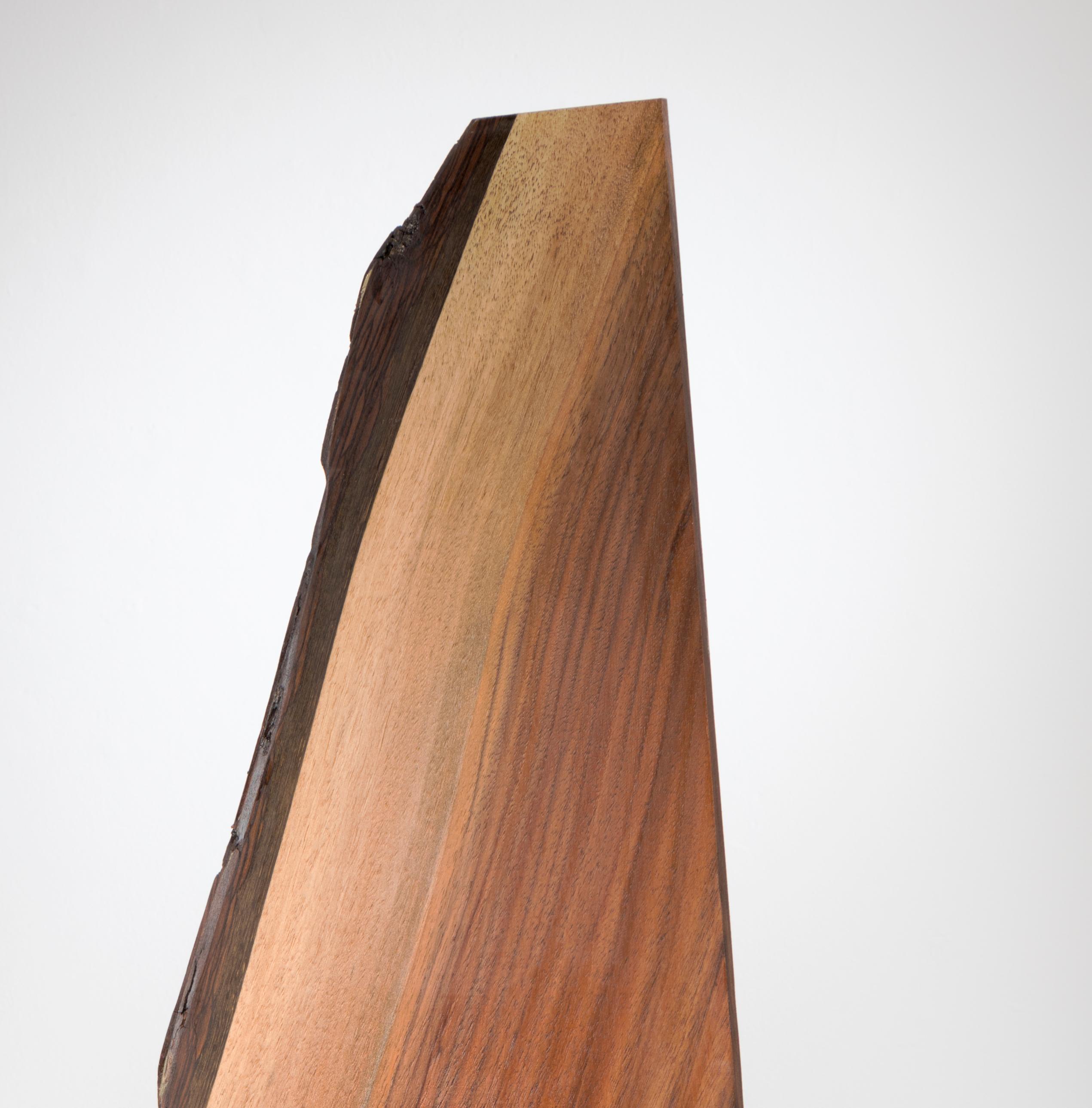 Wood minimal sculpture: 'Homage to Arman' - Sculpture by Betty McGeehan