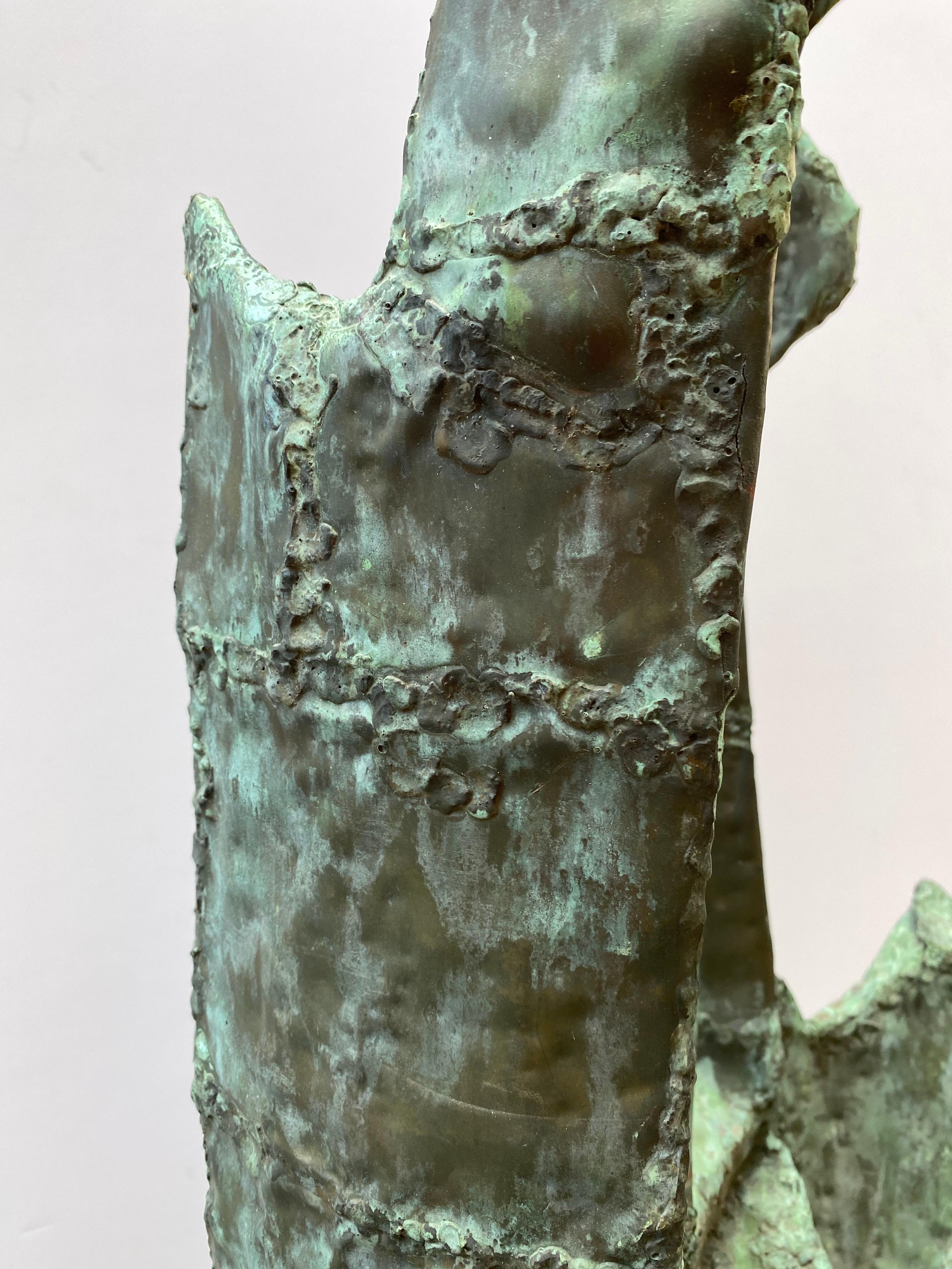 Betty Miller Brutalistische Skulptur 1958 (Kupfer) im Angebot