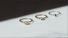 Betty Ring with Fire Opal 14 Karat Yellow Gold