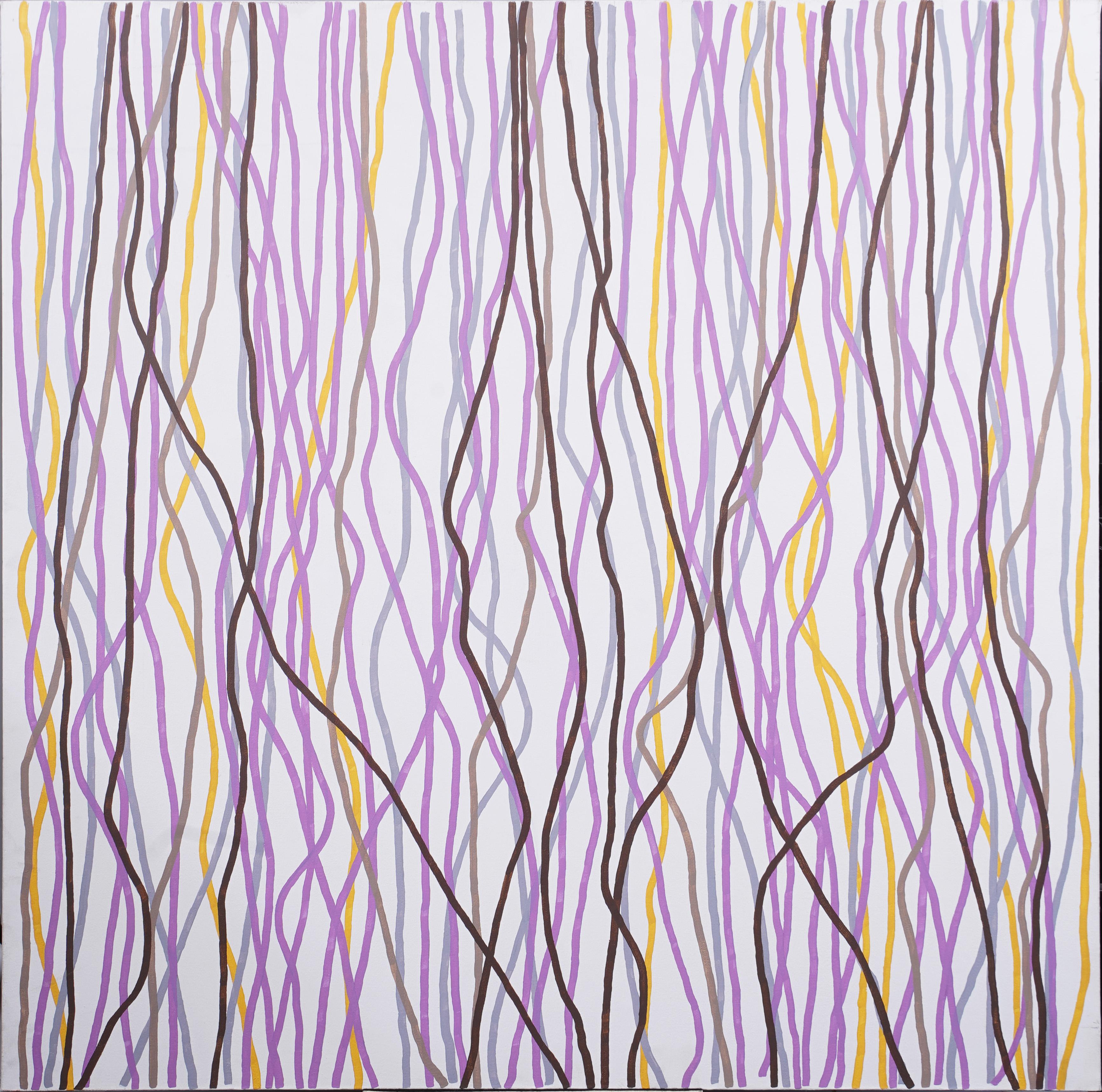Grande peinture à l'huile abstraite moderniste américaine contemporaine sur toile - Painting de Betty Weiss 