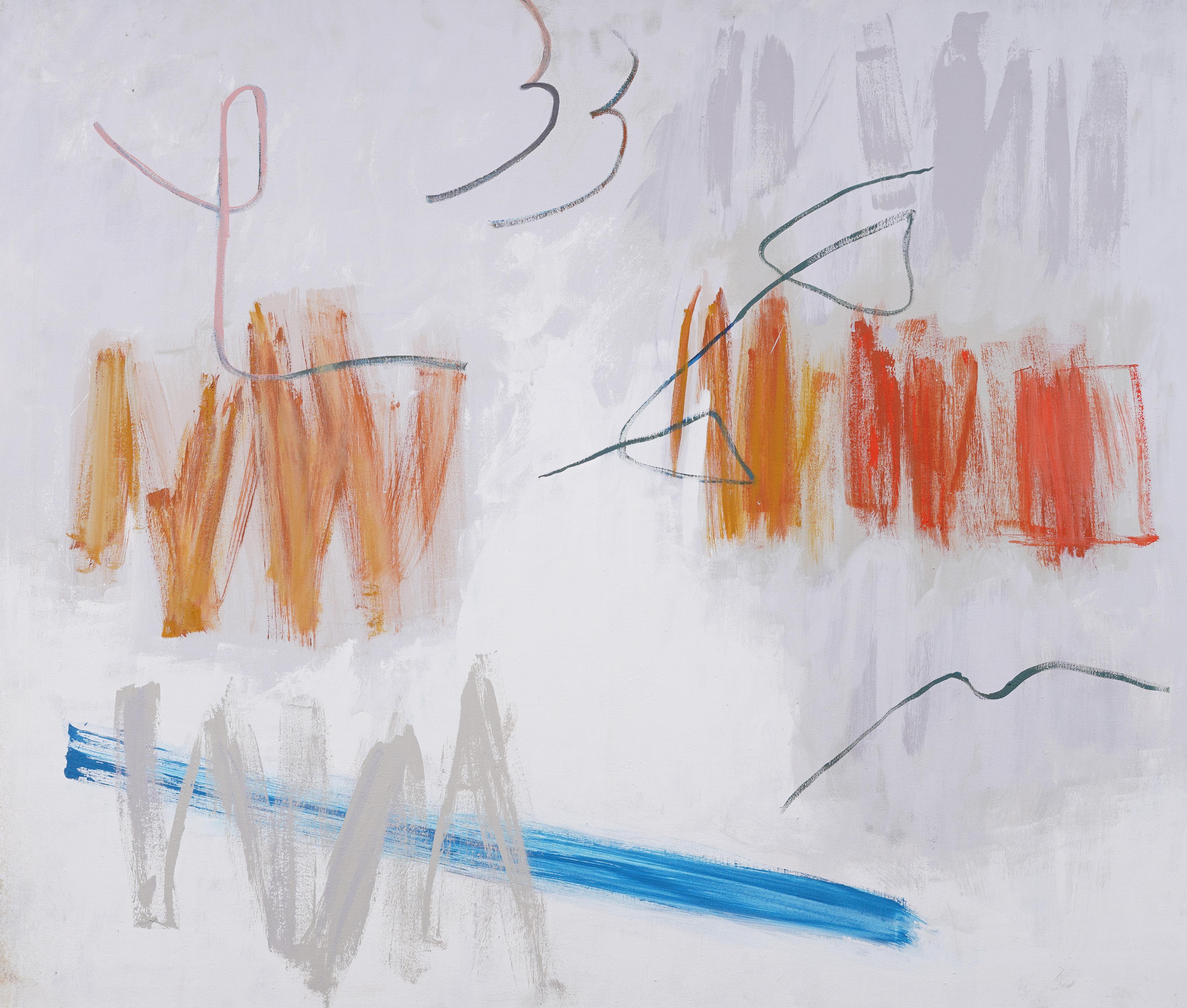 Großes Contemporary Female American Modernist Abstraktes Ölgemälde auf Leinwand (Moderne), Painting, von Betty Weiss 