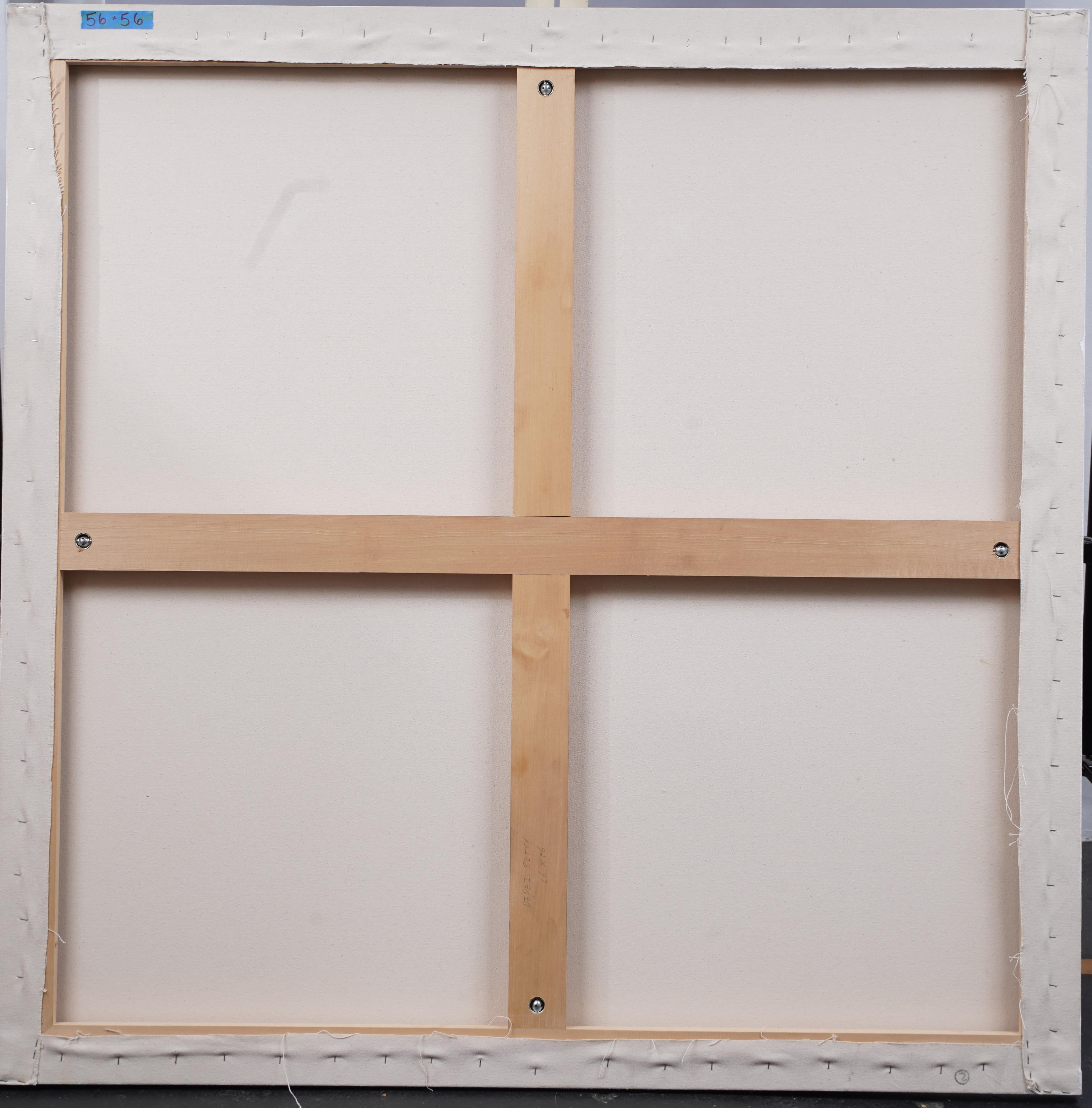 Grande peinture à l'huile abstraite moderniste américaine contemporaine sur toile en vente 1