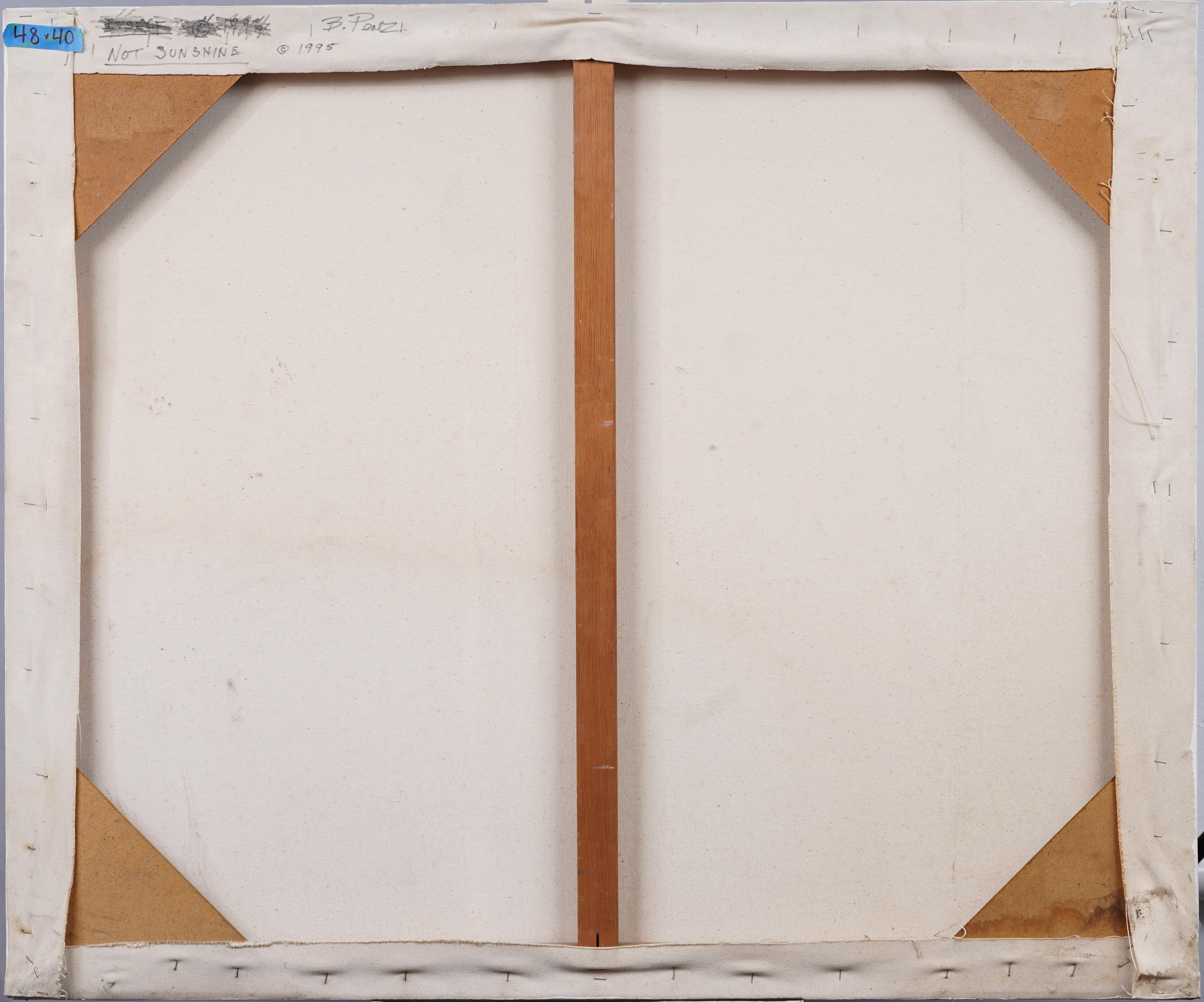 Großes Contemporary Female American Modernist Abstraktes Ölgemälde auf Leinwand im Angebot 1