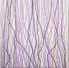 Large Contemporary Female American Modernist Abstract Oil Painting on Canvas