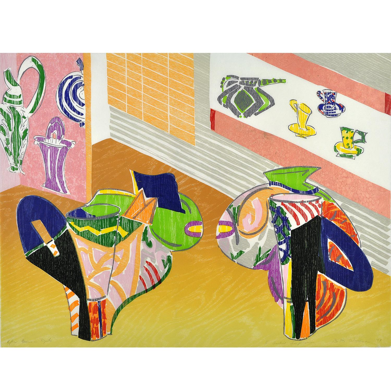 After Mexico in Kyoto (INV# NP3627) - Print by Betty Woodman