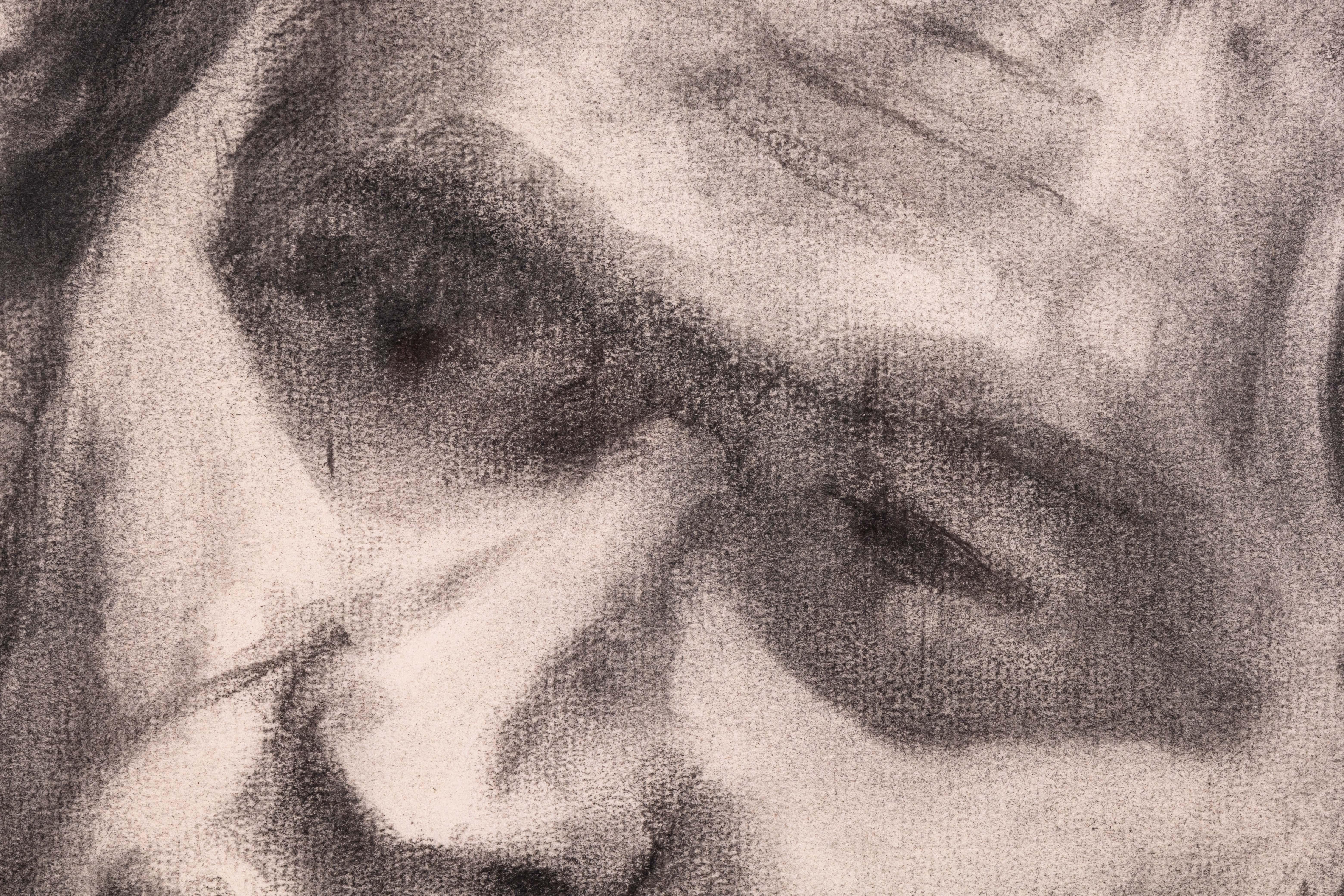 Betty Woodward-Bosley firma un disegno figurativo moderno in grafite su carta incorniciato In condizioni buone in vendita a Keego Harbor, MI