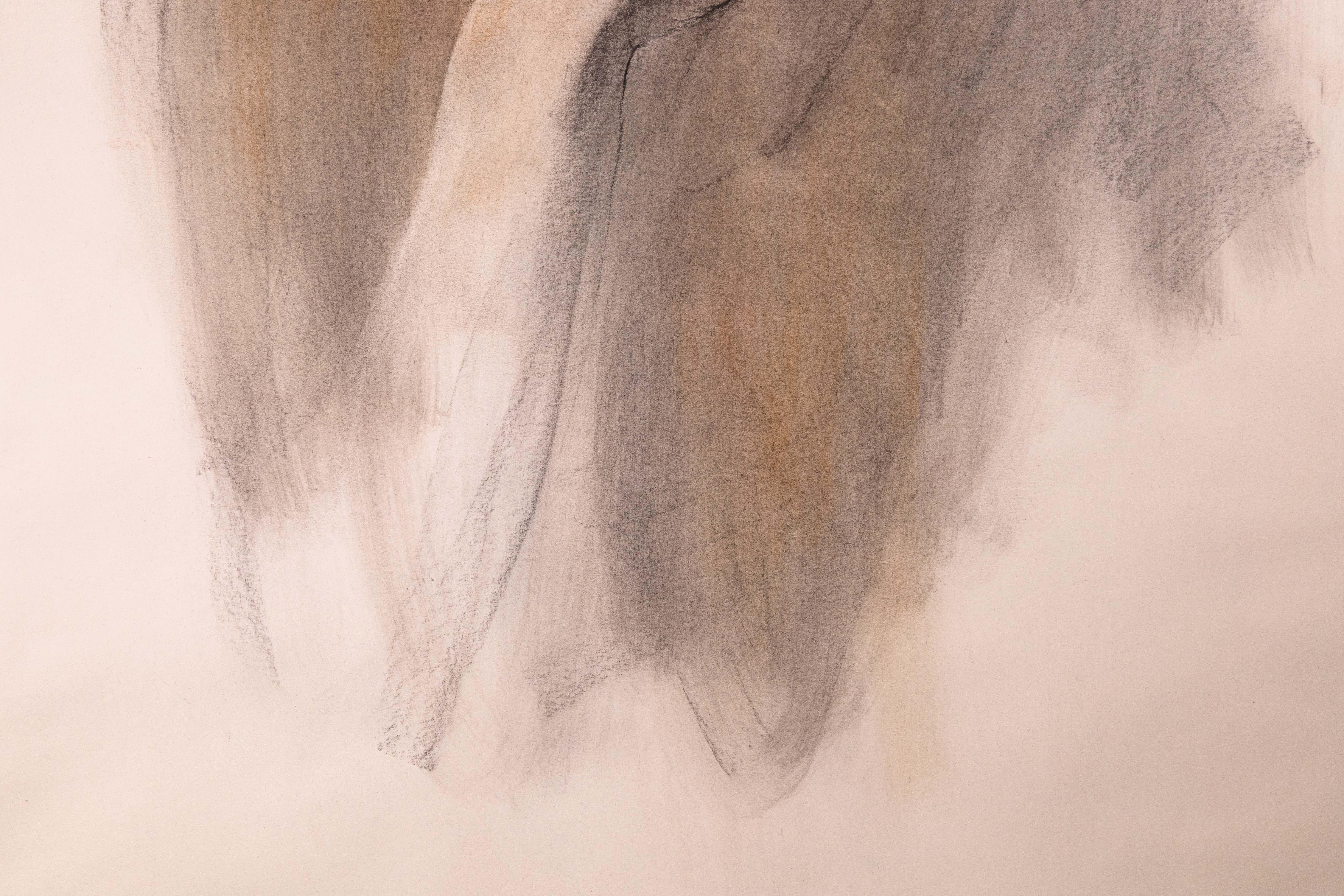 Betty Woodward-Bosley So I See firmato Disegno figurativo moderno su carta incorniciato in vendita 1