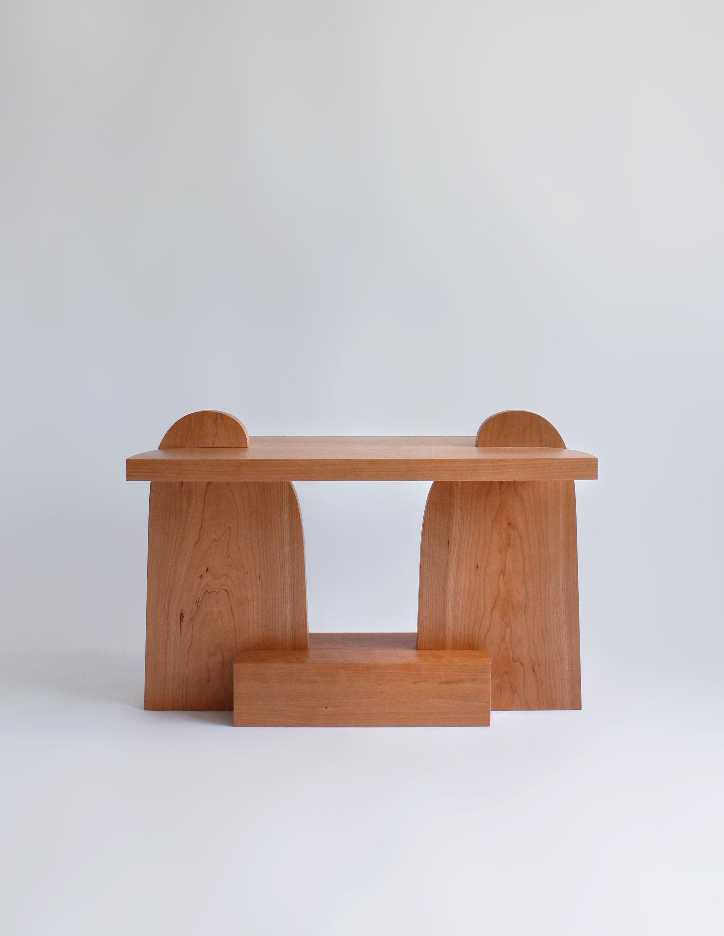 Dutch Between a Rock and a Hard Place Table by from Solid Cherry Wood, Maria Tyakina  For Sale