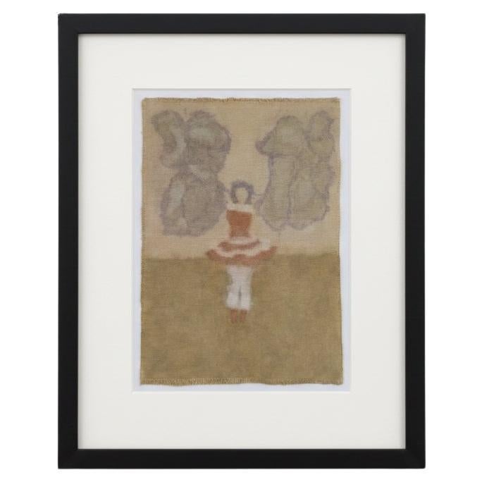 ENTRE TERRE ET CIEL (10) - Art botanique teinté dans la masse sur toile de coton en vente