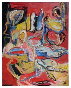 "Between Lookouts" Abstract Painting by Bissy Riva