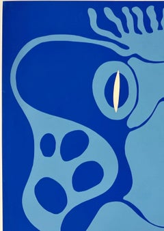 BETWEEN THE TIDES - FIELD MUSEUM Original Vintage Silkscreen Poster Chicago