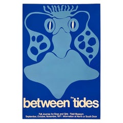 BETWEEN THE TIDES - FIELD MUSEUM Original Vintage Silkscreen Poster Chicago