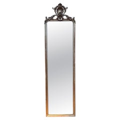 Between-two mirror with pediment — Louis-Philippe period — Stuccoed wood gilded