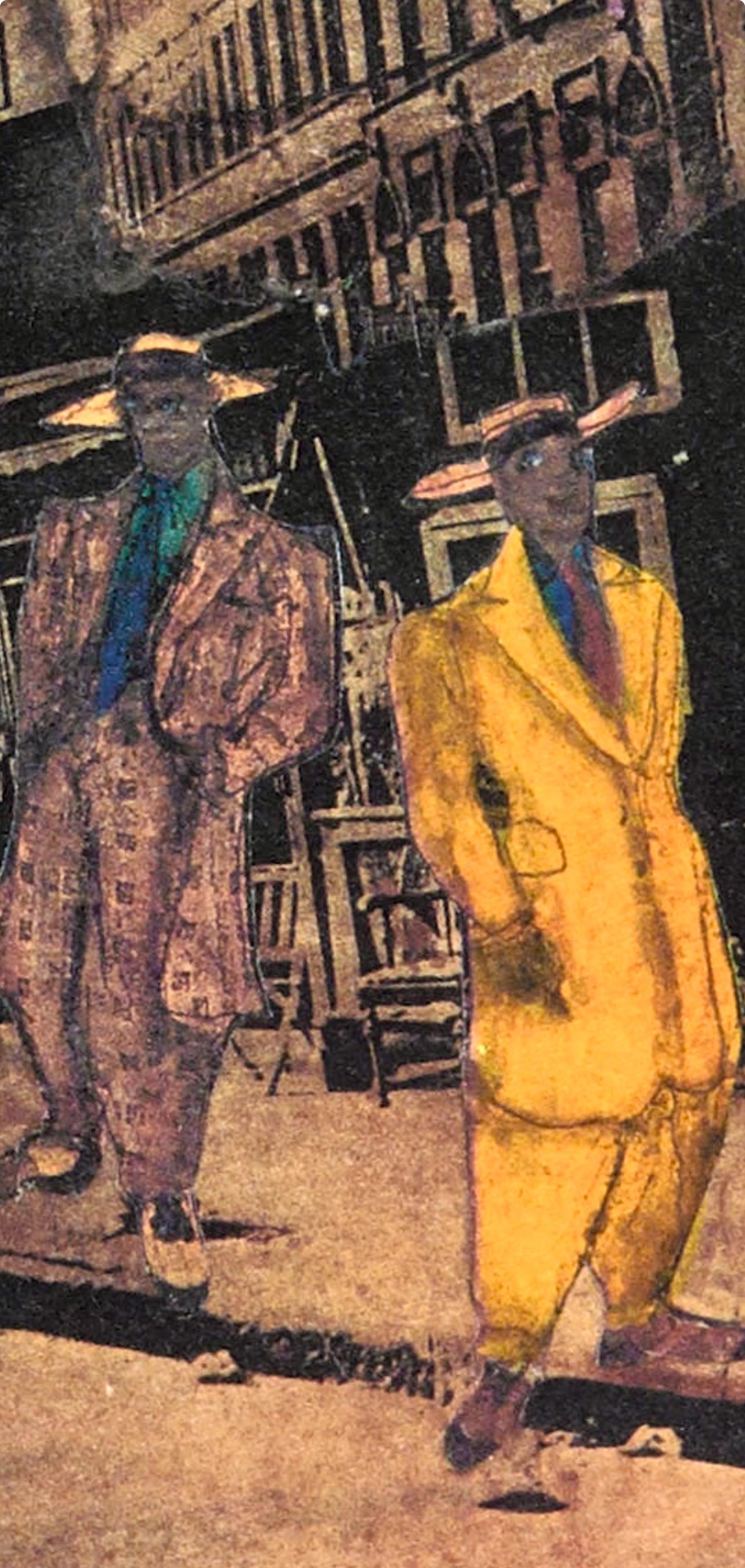 Now You Cookin' with Gas, Bookmarks in the Pages of Life - Brown Landscape Print by Betye Saar